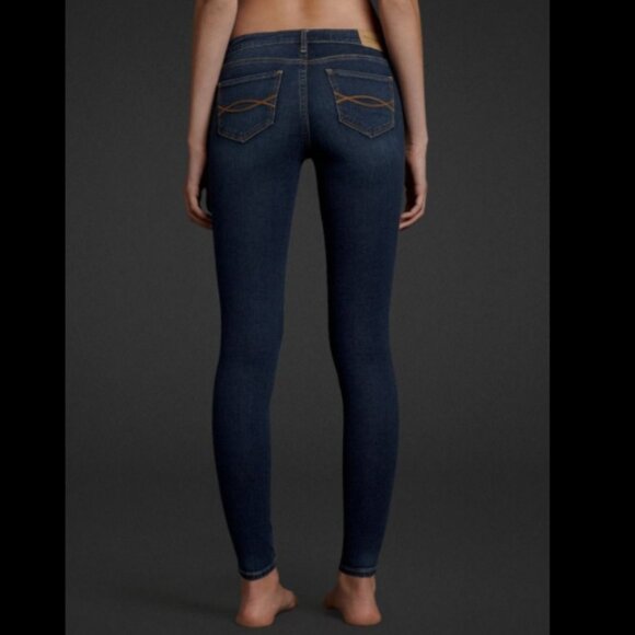 Abercrombie & Fitch The A&F Jegging Navy 0S w25 l27 - Picture 1 of 11